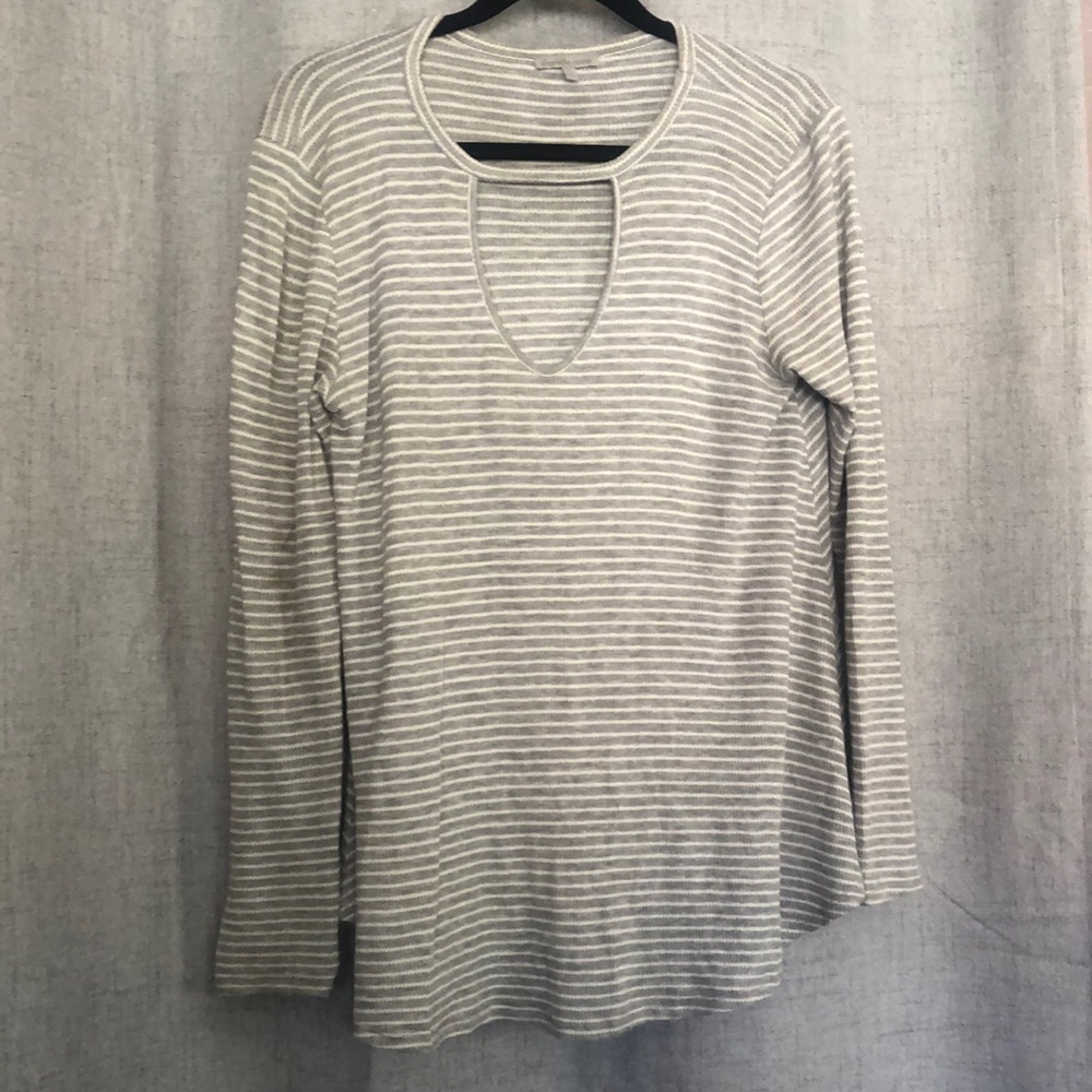 Striped thermal long sleeve